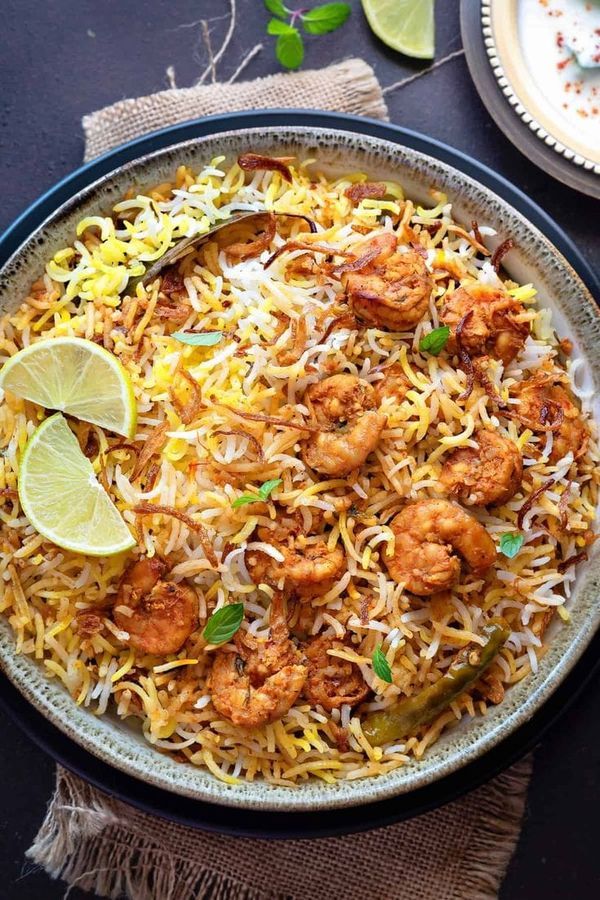 Biryani di Gamberi